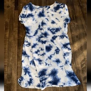 Tye Dye Dress with Cutout